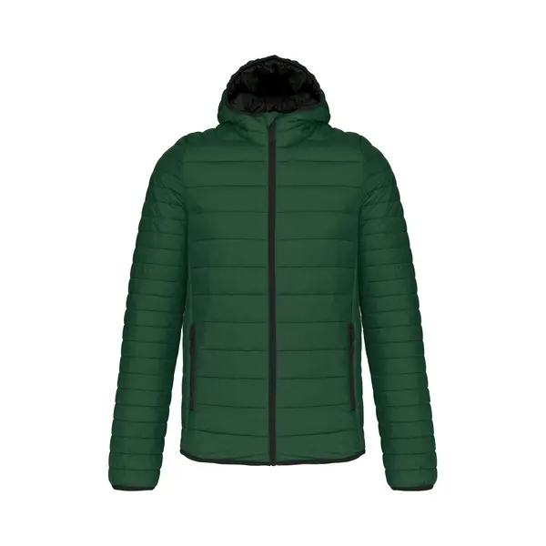 Kariban, Herren, Winterjacken, Leichte Daunenjacke Mit Kapuze, Grün, (4XL) thumbnail
