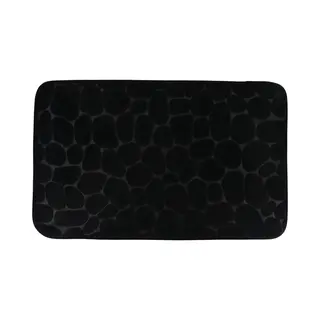 Tendance - Formgedächtnismatte Aus Mikrofaser Kieselstein 50x80cm - Schwarz
