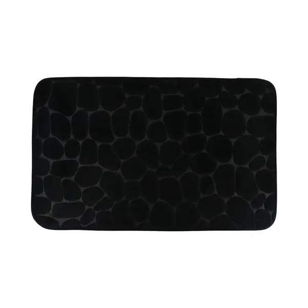 Tendance - Formgedächtnismatte Aus Mikrofaser Kieselstein 50x80cm - Schwarz thumbnail