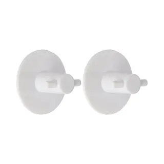 Tendance Plakhaakjes - 5 Cm - Zelfklevende Ophang Haakjes - 2x Stuks - Kunststof - Wit - Keuken/badkamer Haken