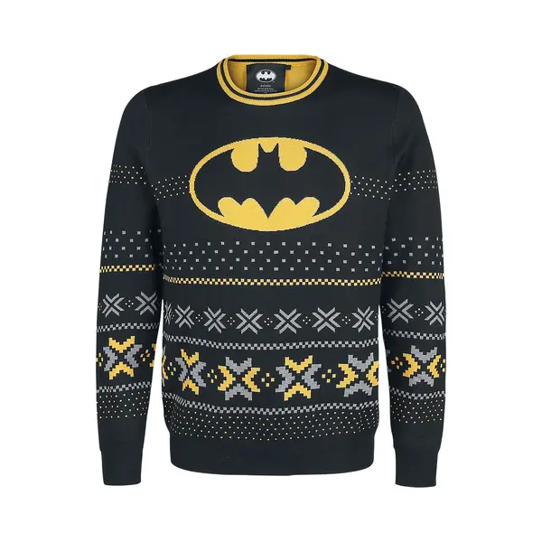 Batman - Dc Comics Christmas Jumper - Logo - S Tot Xl - Voor Mannen - Zwart thumbnail