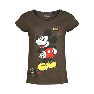 Mickey Mouse Military T-Shirt Khaki