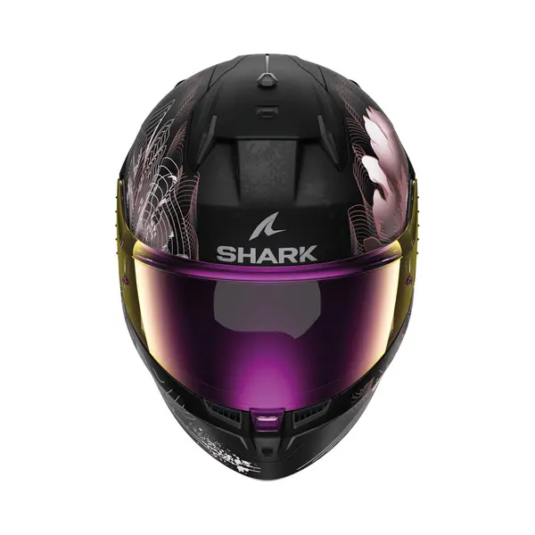 Shark, Integraler Motorradhelm D-Swkal 3 Mayfer Mat, Black Violet Gold Kvq, Größe S thumbnail