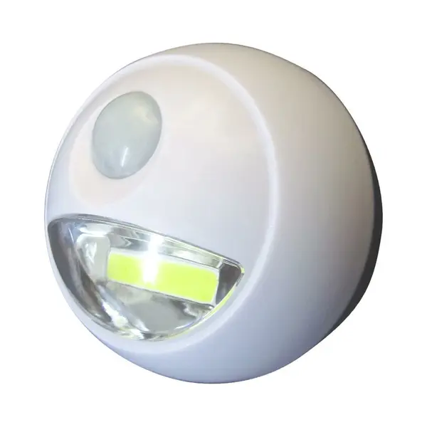 Led Lampje Met Bewegingssensor - Draadloos - Zelfklevend - Wit - Dia 8.5 Cm - 2 Standen - 100 Lumen thumbnail