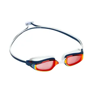 Aqua Sphere Aquasphere Fastlane - Zwembril - Volwassenen - Red Titanium Mirrored Lens - Blauw/Rood
