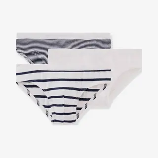 Set Van 3 Petit Bateau Slipjes Wit
