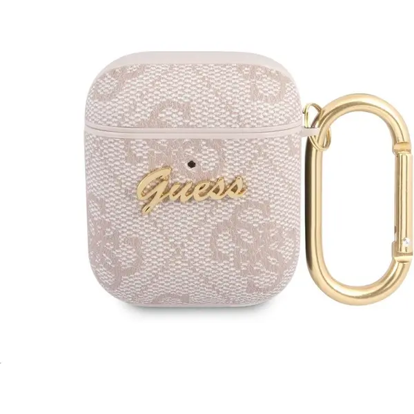 Guess Funda Charm Pu 4G Airpods 1/2 Rosa thumbnail