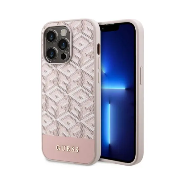 Cg Mobile Guess GUHMP14LHGCFSEP Hülle Für IPhone 14 Pro 6, 1" Rosa Hard Case GCube Stripes thumbnail