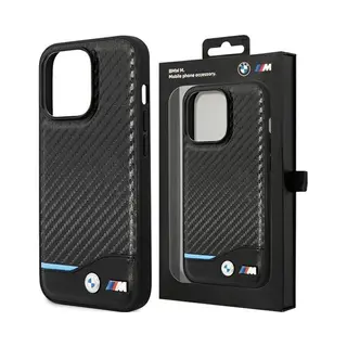 Cg Mobile Bmw BMHCP15M22NBCK Hülle Für IPhone 15 Plus 6.7" Schwarz Leather Carbon