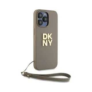Dkny DKHCP15LPBSWSE IPhone 15 Pro 6.1" Beżowy/beige Hardcase Polsband Voorraad Logo (Apple IPhone 15 Pro), Smartphonehoes, Bruin, Beige