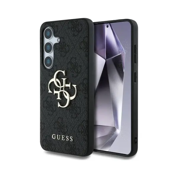 Guess Pu 4G Metal Logo Case Für Samsung Galaxy S25+ - Black (Samsung Galaxy S25, Samsung Galaxy S25+), Smartphone Hülle, Schwarz thumbnail