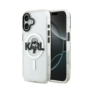 Karl Lagerfeld - Iml MagSafe Sketch Logo (KLHMP17SHGKIGKBT) - IPhone 17 - Transparent Karl (Apple IPhone 17), Smartphone Hülle, Transparent