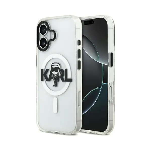 Karl Lagerfeld - Iml MagSafe Sketch Logo (KLHMP17SHGKIGKBT) - IPhone 17 - Transparent Karl (Apple IPhone 17), Smartphone Hülle, Transparent thumbnail