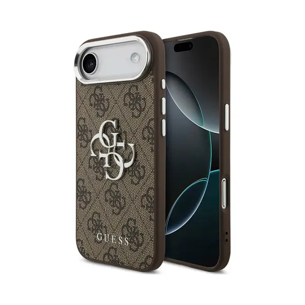 Guess - Hardcase Big 4G Logo Classic Logo (GUHCP17MP4G4SMCW) - IPhone 17 Air - Brown (Apple IPhone 17, Apple IPhone Air), Smartphone Hülle, Braun, thumbnail