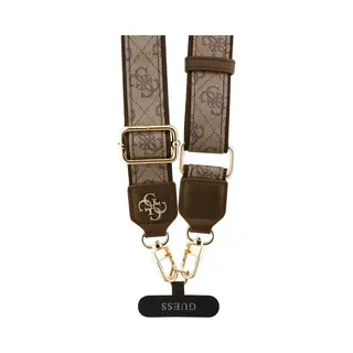 Guess Crossbody Koord Pu 4G Metal Logo - Bruin