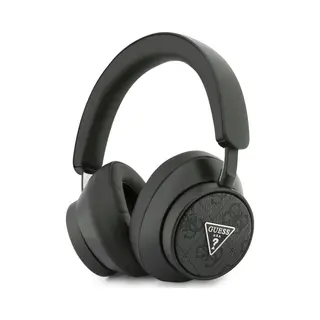 Guess On-Ear Headphones 4G Triangle Logo Bluetooth Black (45 h, Kabellos), Kopfhörer, Schwarz