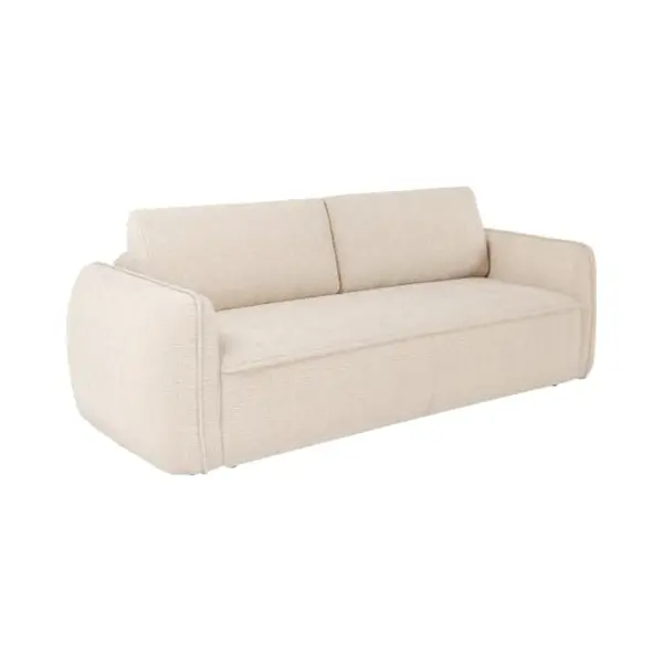 Vente-unique 3-Sitzer-Schlafsofa Mit Express-Funktion – Chenille-Stoff Beige – Liegefläche 140 Cm – Matratze 13 Cm – Selivo Von Maison Céphy thumbnail