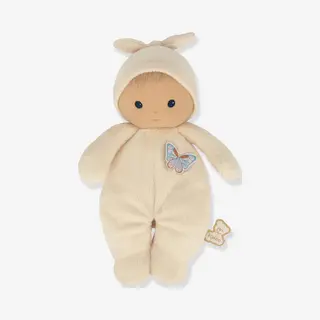Kaloo - Very Soft And Fluffy Baby Doll - Soft And Tender Body - Fabric Doll - Cream Color - 24cm - Washable - From Birth - K222000