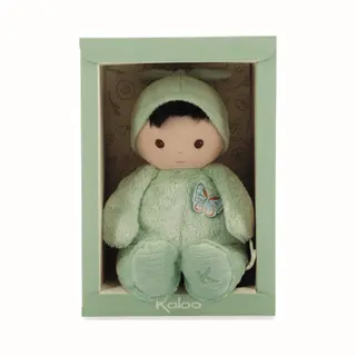 Kaloo – Sehr Weiche Und Flauschige Babypuppe – Weicher Und Zarter Körper – Stoffpuppe – Grüne Farbe – 24 Cm – Waschbar – Ab Der Geburt