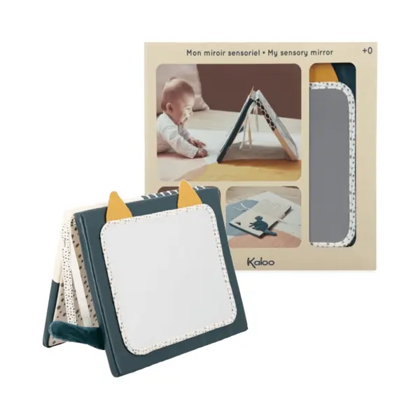 Kaloo - Stimuli - My Double-Sided Sensory Mirror - Baby’s Sensory Toy - 4 Different Sides - Develops Eyesight And Kinaesthesia - 0 Months +, K227001 thumbnail