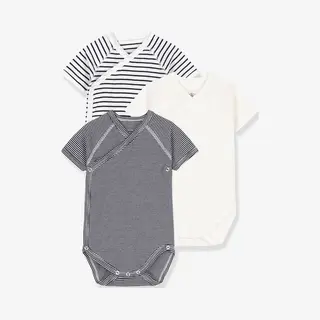 Petit Bateau Unisex Baby Kurzarm-Body Für Neugeborene, Variante 1, 3 Monate