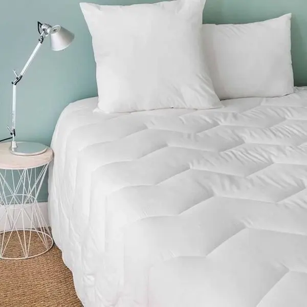 Sans Marque Toison D'Or - Gemäßigte Bambus-bettdecke (300 G/m²) - 140 X 200 Cm - Gemäßigte Wärme - Bambusviskose - 2 Personen - Weiß thumbnail