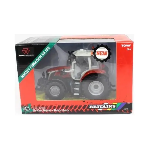 Britains Massey Ferguson 6S.180 Tractor Toy, Farm Toys For Children, Massey Ferguson Tractor Toy Compatible With 1, 32 Scale Farm Animals And Toys, thumbnail
