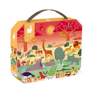 Janod J02650 puzzel Legpuzzel 54 stuk(s) Dieren