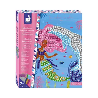 Janod Creative Kit - Dolphins and Mermaids Mosaics Set 1 pc(s)