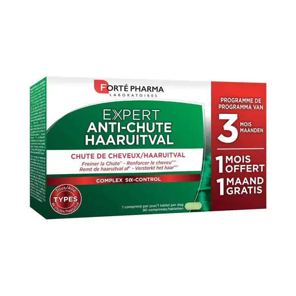Forte Pharma Expert Cheveux Anti-Haaruitval Capsules | Natuurlijke Haargroei Stimulans | 90 Stuks thumbnail