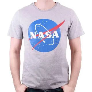 Cotton Division Nasa Logo Grey T-Shirt L