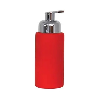 Msv 110582 Seifenspender 0,25 l Rot, Silber