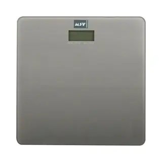 Msv 3700703953982 weegschaal Vierkant Taupe Elektronische weegschaal
