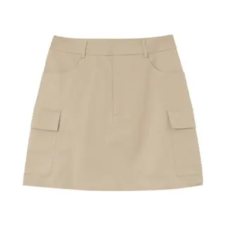 Beige Korte Cargo Rok Mariah - Grace & Mila