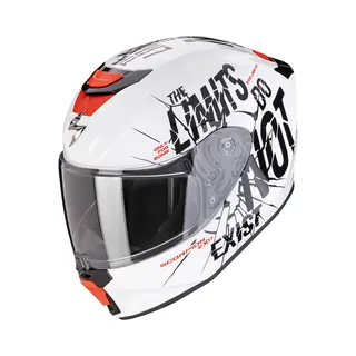 Scorpion Exo-Jnr Boum Wit Zwart Integraalhelm - Maat L - Helm