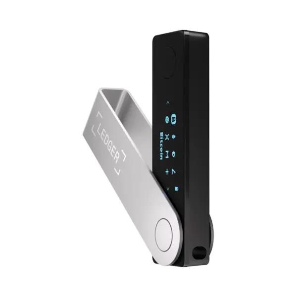 Ledger Nano X Usb-Stick Hardware-Geldbörse Schwarz thumbnail