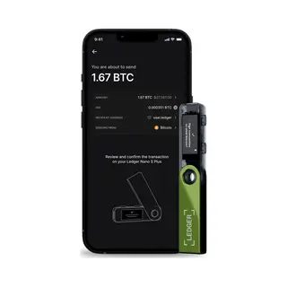 Ledger Nano S Plus Usb-Stick Hardware-Geldbörse Schwarz, Grün