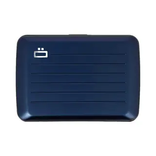 ÖGon -Designs- Aluminium Card Holder With Metal Lock, Rfid Protection Against Fraud And Demagnetization, Compact Wallet, Smart Case Oslo Model