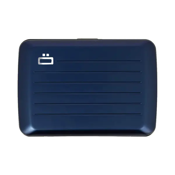 ÖGon -Designs- Aluminium Card Holder With Metal Lock, Rfid Protection Against Fraud And Demagnetization, Compact Wallet, Smart Case Oslo Model thumbnail