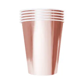 Original Cup - 20 Amerikaanse Recyclebare Kartonnen Bekers Rosé Goud 53cl