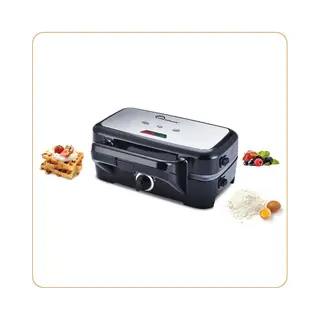 Little Balance Speed'n Mixt sandwich maker 1200 W Zwart, Zilver