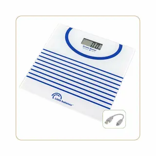 Little Balance 8655 weegschaal Vierkant Blauw, Wit Elektronische weegschaal