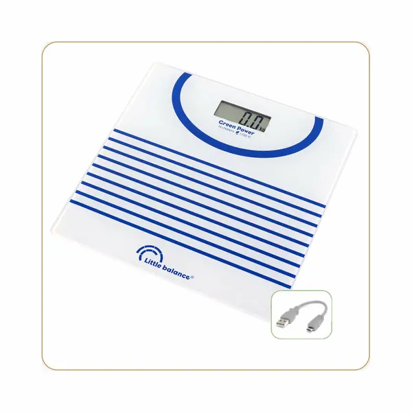 Little Balance 8655 weegschaal Vierkant Blauw, Wit Elektronische weegschaal thumbnail