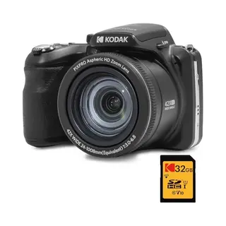 Kodak Pack Bridge Pixpro Astro Zoom AZ405 + 32GB Sdhc Kodak Ultra High Speed U1-Karte - Digitale Kamera 20 Megapixel, 40-facher Zoom, Weitwinkel, Lcd,