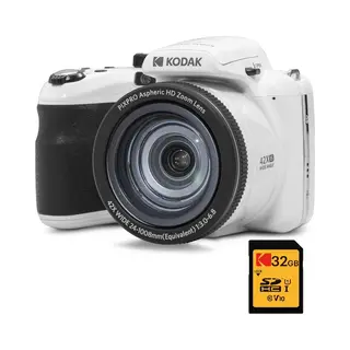 Kodak Bridge Pixpro Astro Zoom AZ425 Digitale Pack + Sdhc-kaart 32 Gb - 20 Mp Camera, 42 X Zoom, Groothoek, 3 Inch Lcd-display, Full Hd Video 1080p,
