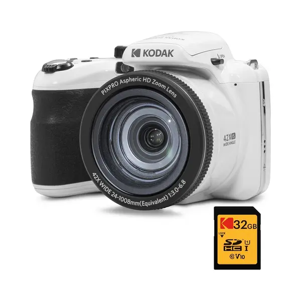 Kodak Bridge-Kamera Pack Pixpro Astro Zoom AZ425 + 32 Gb Sdhc-Karte - 20 Mp Kamera, 42X Zoom, Weitwinkel, 3-Zoll-Lcd, Full Hd 1080p Video, thumbnail
