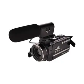 AgfaPhoto Realimove CC2700 – Caméscope Numérique, Vidéo 2.7K, 24MP, Écran Tactile 3’’, Zoom 18X, Télécommande, 2 Batteries, Micro,