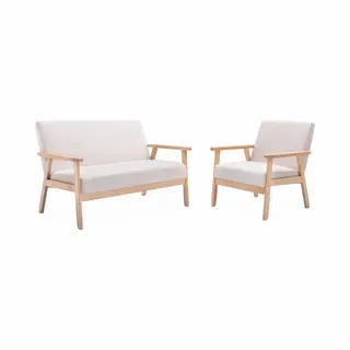 Sweeek - Bank En Fauteuil Isak, 64x69, 5x73cm En 114x69, 5x73cm