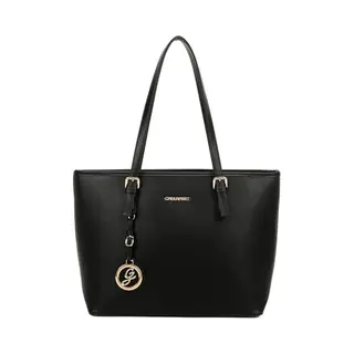 Gallantry Damenhandtasche Mit Reißverschluss - Handtasche - Schultasche - Arbeitstasche | Damenschultasche - Handtasche In Lederoptik (Schwarz)