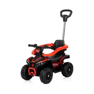 Chipolino Loopauto Atv Rood – Ride-On Kinderauto 3+ Met Duwstang, Veiligheidsbeugel, Stabiliteit, Licht & Geluid